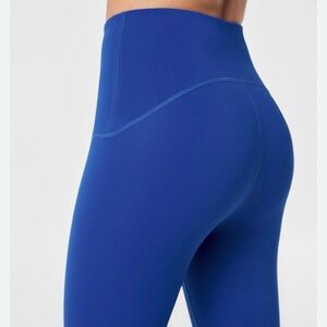 SPANX Booty Boost Leggings Size Small Blue‎ Pull On